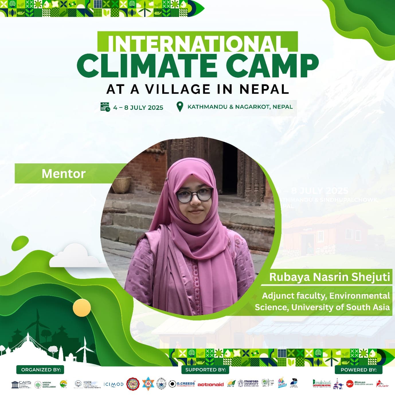 International Climate Camp at a Village in Nepa